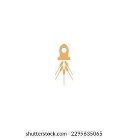 vector illustration of rocket oats