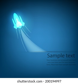 Vector Illustration of Rocket Routes