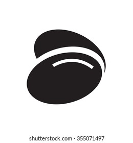A vector illustration of Rocks  icon
