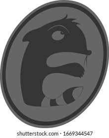 Vektorillustration eines Nagetierlogos