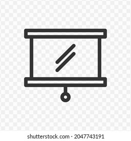 Ilustración vectorial del icono del tablero de papel en color oscuro y fondo transparente (png).