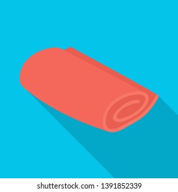 Vector illustration of roll and piled logo. Collection of roll and shower stock vector illustration.
