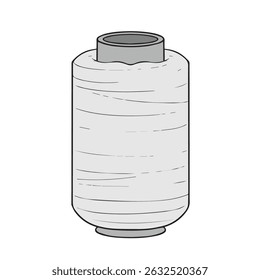 ilustração vetorial do encadeamento de rolagem em aparências de contorno