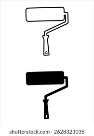 vector illustration of a roller, Roller icon. Paint roller for paint. Attribute of construction or repair.