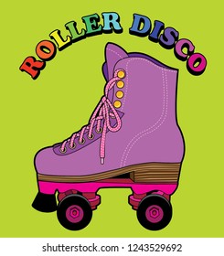 Vector illustration of a roller skate