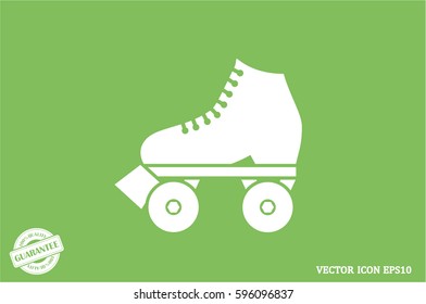 vector illustration of roller skate icon