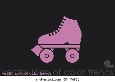 vector illustration of roller skate icon