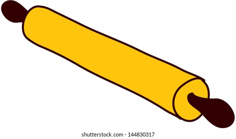 Ilustración vectorial de un vástago rodante