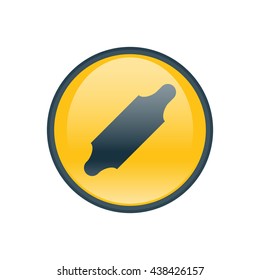 Vector illustration of rolling pin icon