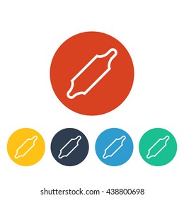 Vector illustration of rolling pin icon