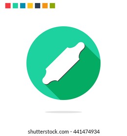 Vector illustration of rolling pin icon