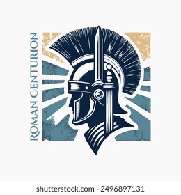 Vector illustration of roman centurion for t shirts etc.