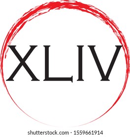 vector illustration of a roman numerals