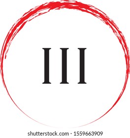 vector illustration of a roman numerals
