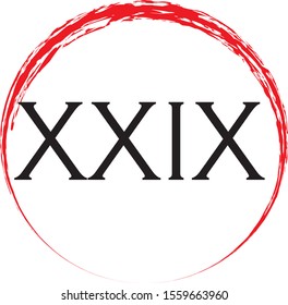 vector illustration of a roman numerals
