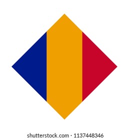 vector illustration of Romania flag