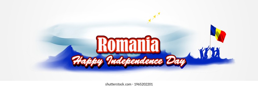 ilustración vectorial del día de la independencia de Rumania