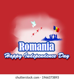 vector illustration for Romania independence day