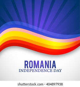 Vector illustration of Romania independence day.