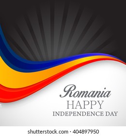 Vector illustration of Romania independence day.