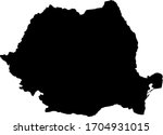 vector illustration of Romania map