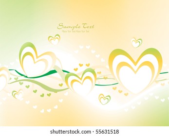 vector illustration of romantic background