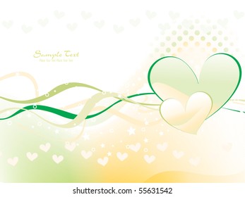 vector illustration of romantic background