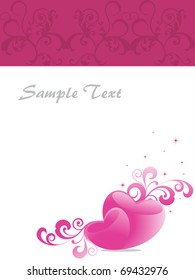vector illustration of romantic background