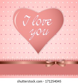vector illustration romantic card  - eps10