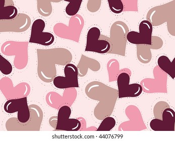 vector illustration of romantic day wallpaper