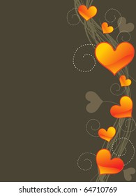 vector illustration of romantic love background, illustration