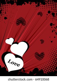 vector illustration of romantic love background