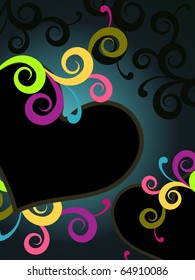 vector illustration of romantic love background