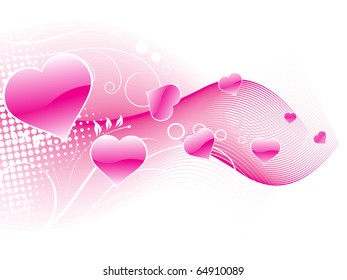 vector illustration of romantic love background