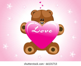 vector illustration of romantic love background