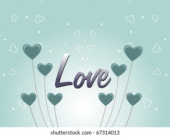 vector illustration of romantic love background