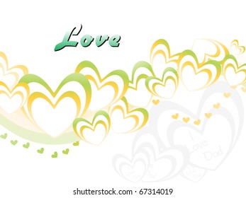 vector illustration of romantic love background