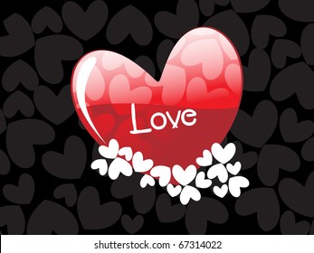 vector illustration of romantic love background