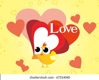 vector illustration of romantic love background