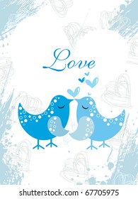 vector illustration of romantic love background