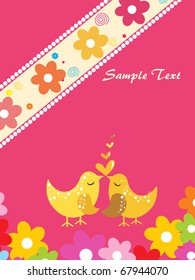 ilustración vectorial del fondo del amor romántico