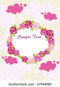 vector illustration of romantic love background