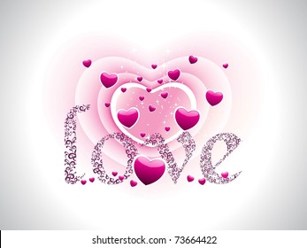 vector illustration of romantic love wallpaper