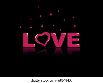 vector illustration of romantic valentine day background