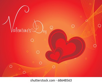 vector illustration of romantic valentine day background