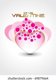 vector illustration of romantic valentine day background