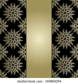 Vector illustration. Romantic wedding invitation. Abstract round ornament. Good for design in business. Rich design.