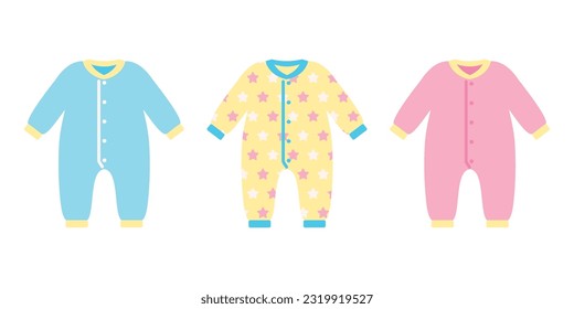 Vector Illustration of Rompers for Babies