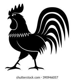 Vector illustration. Rooster.