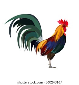 Vektorgrafik von Rooster. Chinesisch